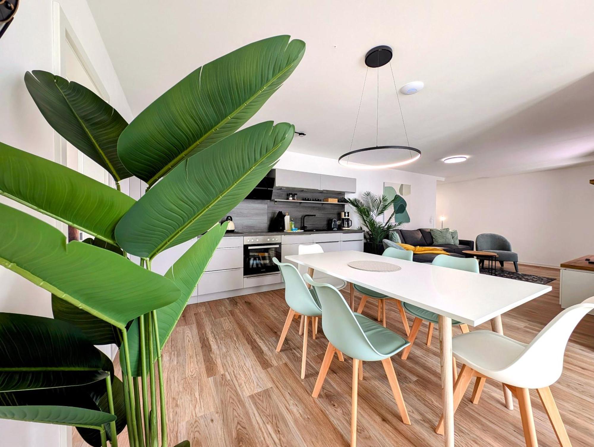 ארפורט Bohnapartments - Nordkap-Suiten - Gratis Parkplatz - Moderner Neubau - Erdgeschoss - Fussbodenheizung מראה חיצוני תמונה