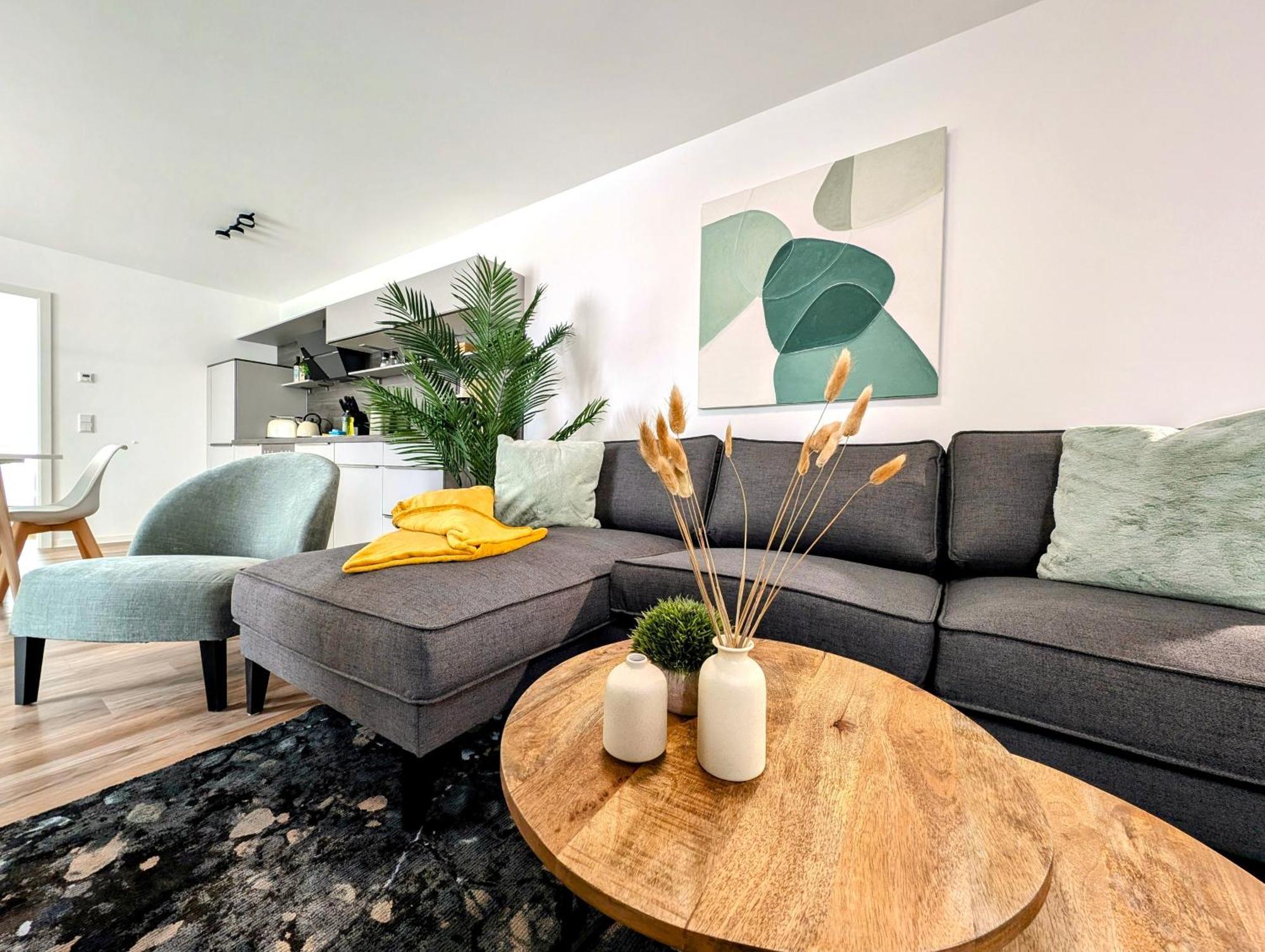 ארפורט Bohnapartments - Nordkap-Suiten - Gratis Parkplatz - Moderner Neubau - Erdgeschoss - Fussbodenheizung מראה חיצוני תמונה