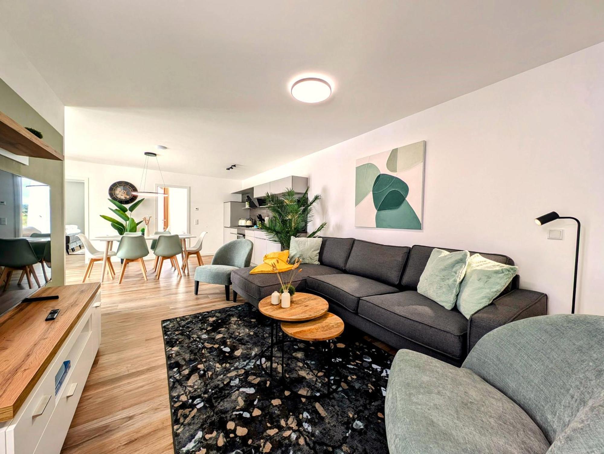 ארפורט Bohnapartments - Nordkap-Suiten - Gratis Parkplatz - Moderner Neubau - Erdgeschoss - Fussbodenheizung מראה חיצוני תמונה