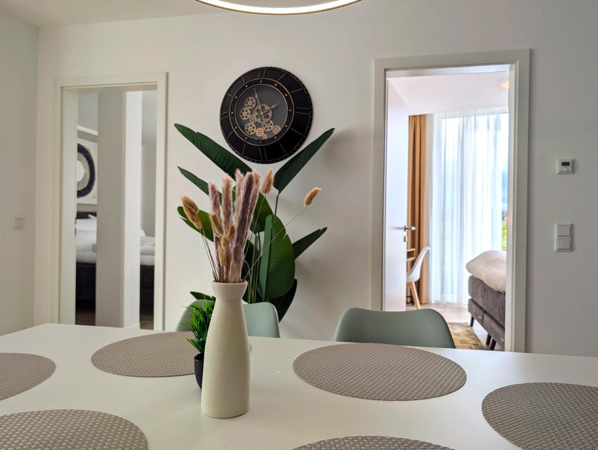ארפורט Bohnapartments - Nordkap-Suiten - Gratis Parkplatz - Moderner Neubau - Erdgeschoss - Fussbodenheizung חדר תמונה