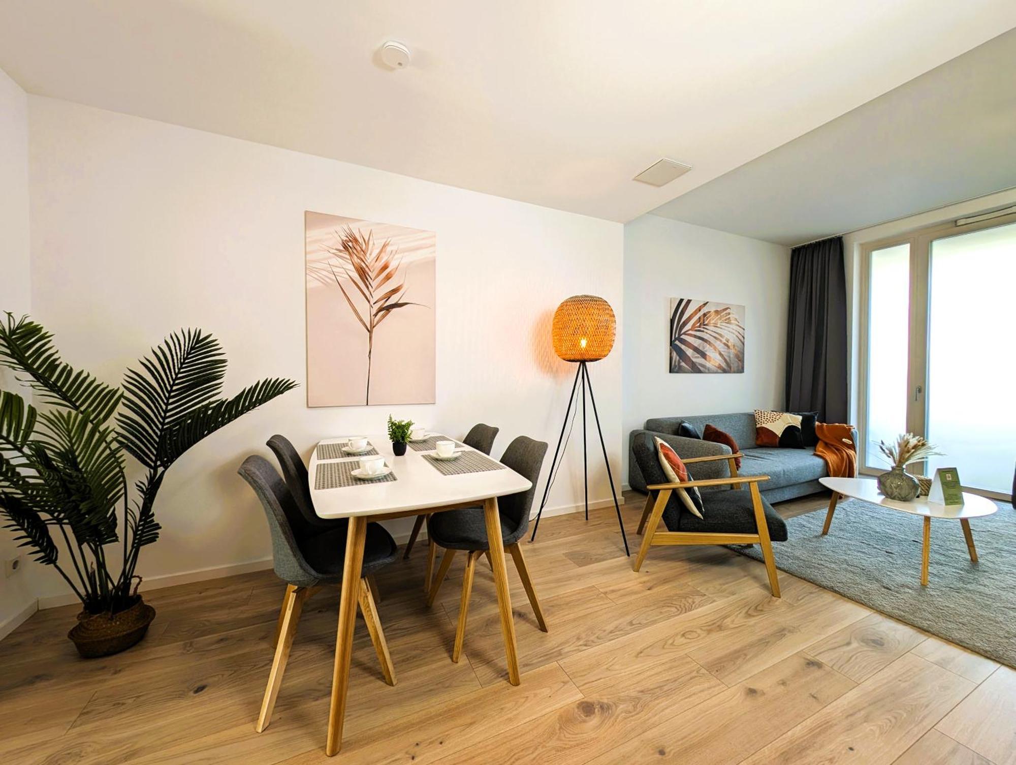 ארפורט Bohnapartments - Nordkap-Suiten - Gratis Parkplatz - Moderner Neubau - Erdgeschoss - Fussbodenheizung מראה חיצוני תמונה
