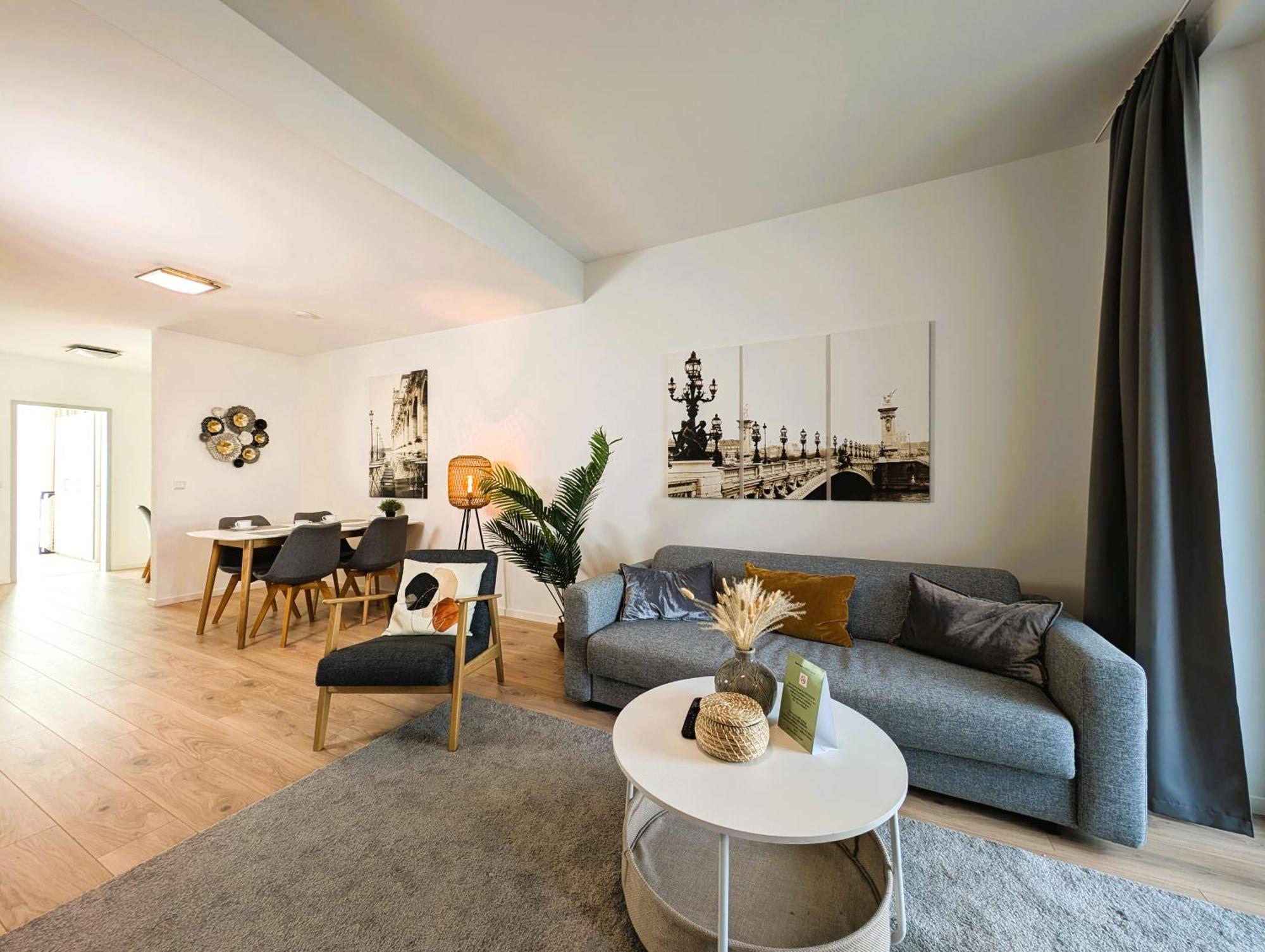 ארפורט Bohnapartments - Nordkap-Suiten - Gratis Parkplatz - Moderner Neubau - Erdgeschoss - Fussbodenheizung מראה חיצוני תמונה